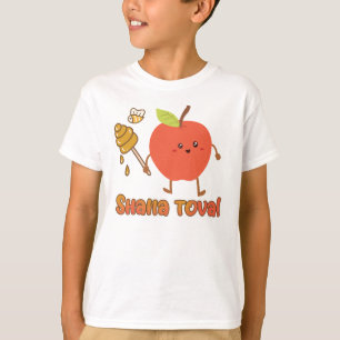 Rosh Hashanah Shava tova kawai T-pojkar och flicko T Shirt