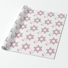 Rosh Hashanah Star av David Rosa Flower White Presentpapper
