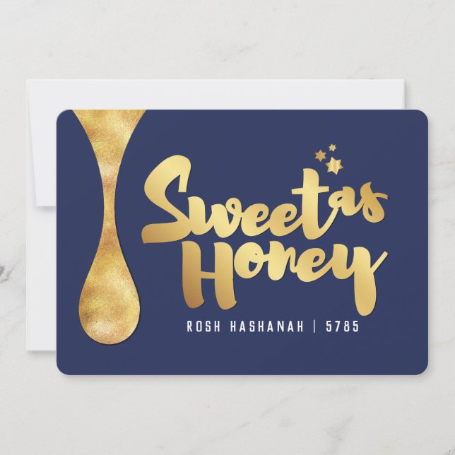 Rosh Hashanah Sweet as Honung Helgdag Card Julkort (Framsida)