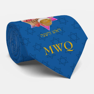 ROSH HASHANAH Tekhelet Blue Monogram Slips