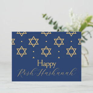 Rosh Hashanah välkomstkort, Davidstjärna gul, Inbjudningar