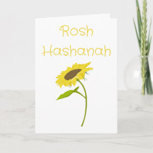 Rosh Hashanah-välsignelser solros tema Helgkort
