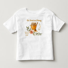 Rosh Hashanah Vattenfärg Så Söt Som Honung T Shirt
