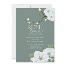 Rosh Hashanah White Apple Blommar