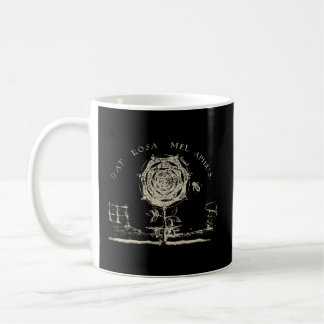RosiCrucian Emblem Dat Rosa Mel Apibus Hermetic Kaffemugg