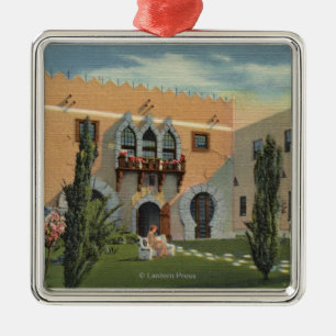 Rosicrucian parkerar det orientaliska museet julgransprydnad metall