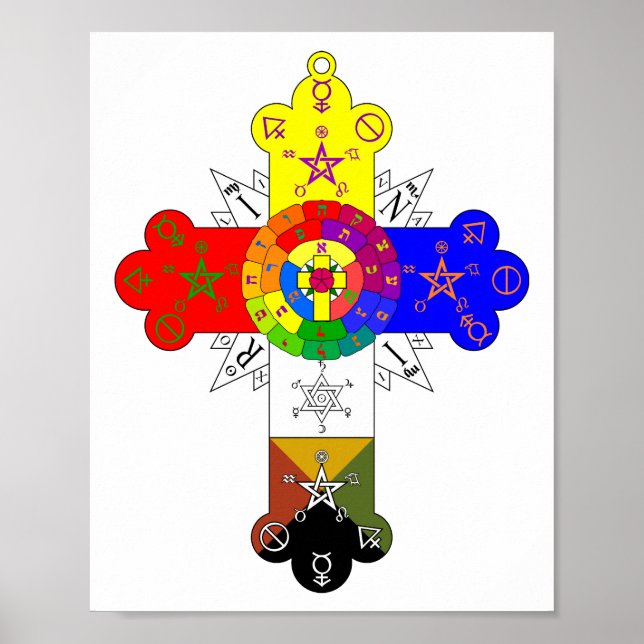 RosiCrucian Ro Kor Lamen Poster (Framsidan)