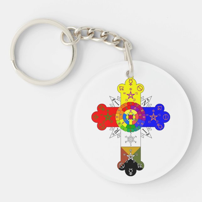 Rosicrucian rokor Lamen Keychain (Framsidan)