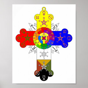 Rosicrucian rokor Lamen Poster