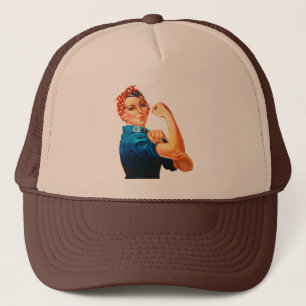 Rosie affischen för Riveter WWII Truckerkeps