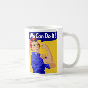 Rosie den grafiska designen för Riveter Kaffemugg