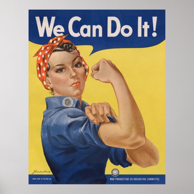Rosie den nitningskonstenären - starka kvinnor på  poster (Framsidan)