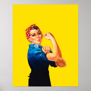 Rosie den Retro stilsymbolen för Riveter Poster