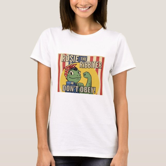 Rosie den Ribbiter T Shirt (Framsida)