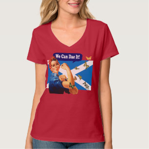 Rosie den skotska självständighetT-tröja för T-shirt