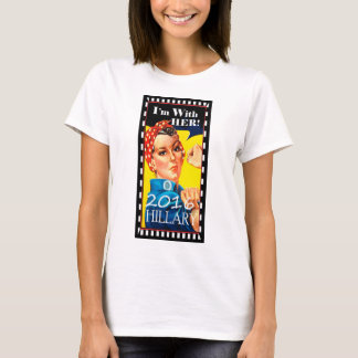 Rosie den unika Hillary för Riveter T-tröja 2016 Tee Shirt