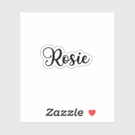 Rosie Namn - Handskriftlig calligrafi Klistermärken