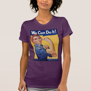 Rosie nitningen: Starka Kvinnor Kvinnlig Empowerme T Shirt