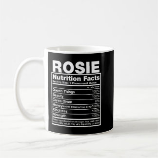 Rosie Nutrition Facts Rosie Name Birthday Shirt Kaffemugg