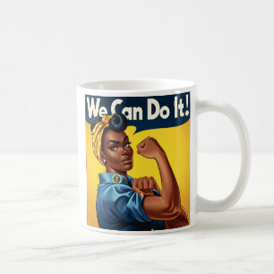 Rosie of the Riveter African American Dam Kaffemugg