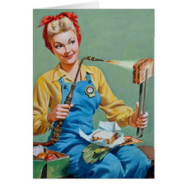 Rosie of the Riveter Makes Tosted Cheese Hälsningskort