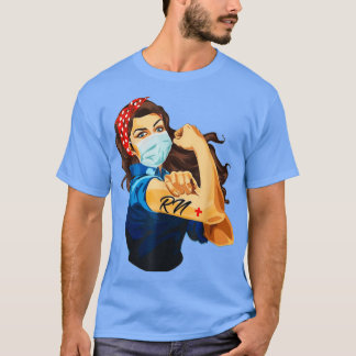 Rosie of the Riveter Nurse Ansikte Medical Mask St T Shirt