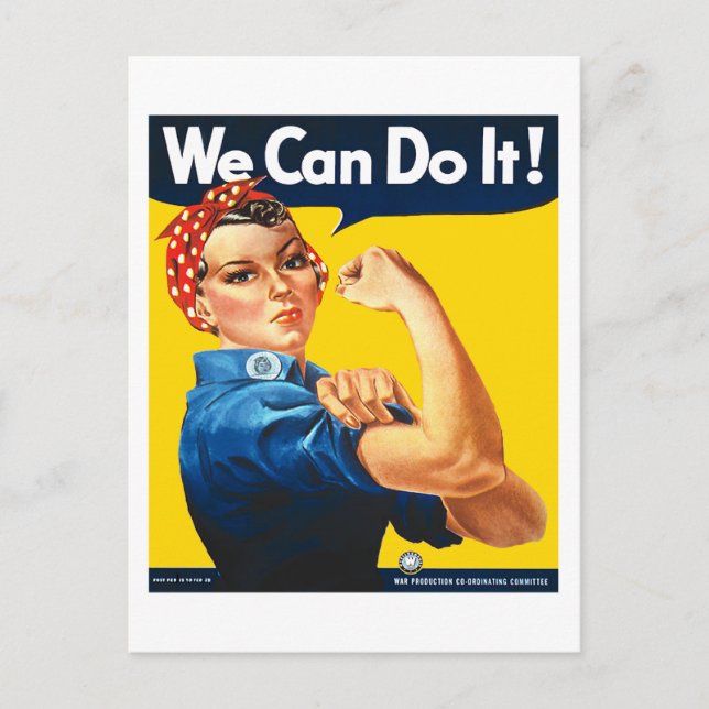 Rosie of the Riveter Postcard Vykort (Framsida)
