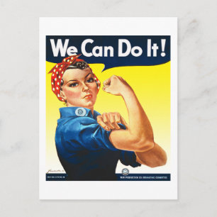 Rosie of the Riveter Postcard Vykort