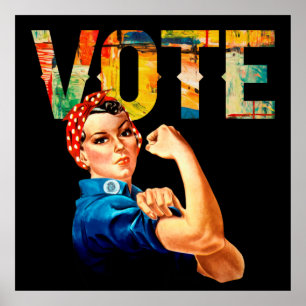 Rosie of the Riveter Poster Vote Val