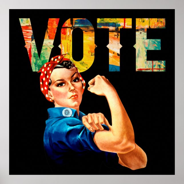 Rosie of the Riveter Poster Vote Val (Framsidan)