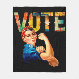 Rosie of the Riveter Poster Vote Val Fleecefilt