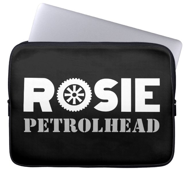 Rosie Petrol Head Laptop Fodral (Framsidan)