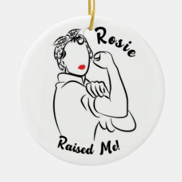 Rosie Razed Decade - Kanvastryck Julgransprydnad Keramik