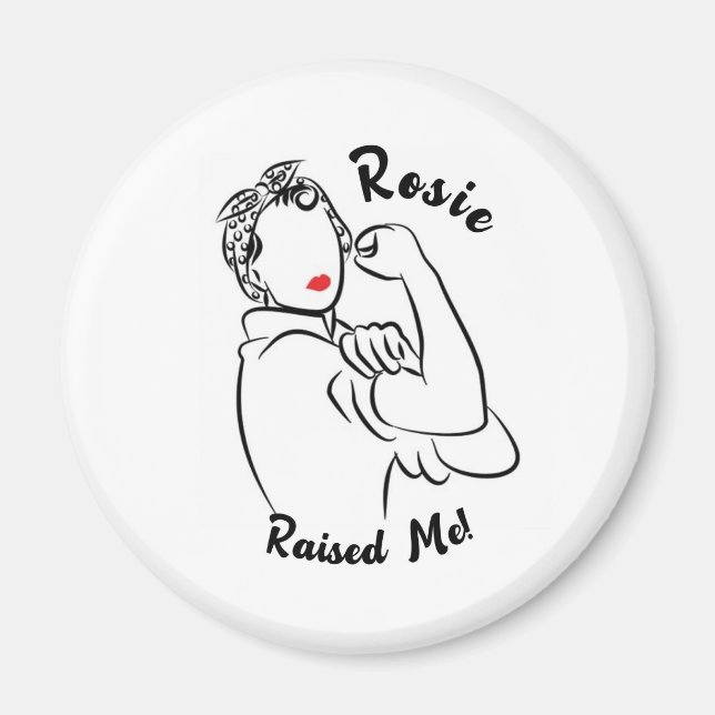 Rosie Razed Decade - Kanvastryck Magnet (Framsidan)