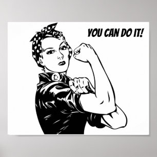 Rosie Riveter, du kan göra det Poster