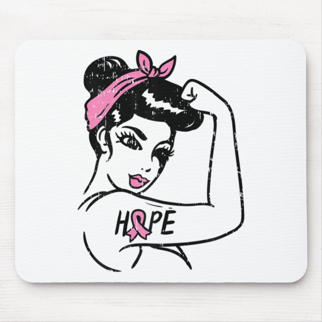 Rosie Riveter Hope Fighting Breast Cancer Awarenes Musmatta (Framsidan)