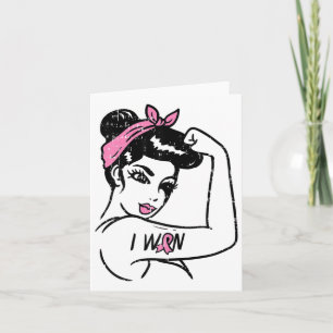 Rosie Riveter I Won Awareness Breast Cancer Surviv Kort