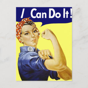 Rosie Riveter - jag kan göra det Glenn Beck Affisc Vykort
