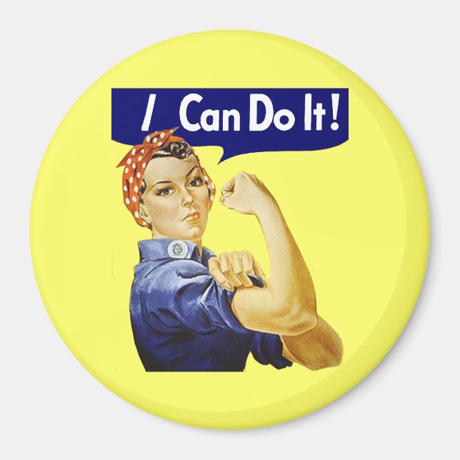 Rosie Riveter - jag kan göra det Magnet (Framsidan)