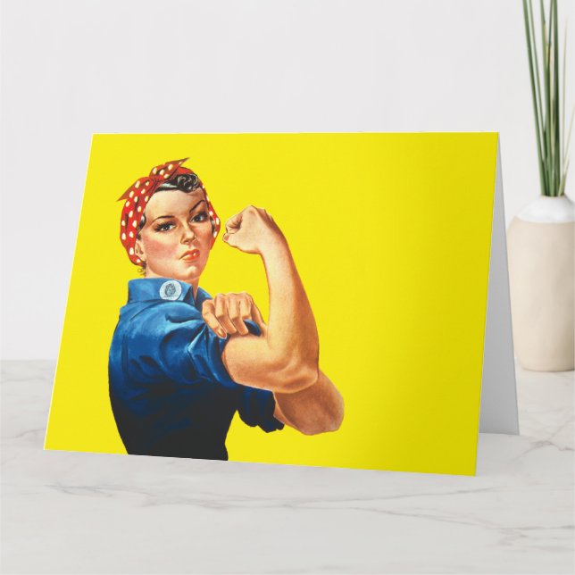 Rosie Riveter Kort (Framsida)