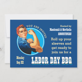Rosie Riveter LABOR DAY BBQ Inbjudningar