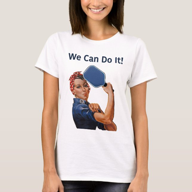 Rosie, Riveter Pickleball-skjortan T Shirt (Framsida)