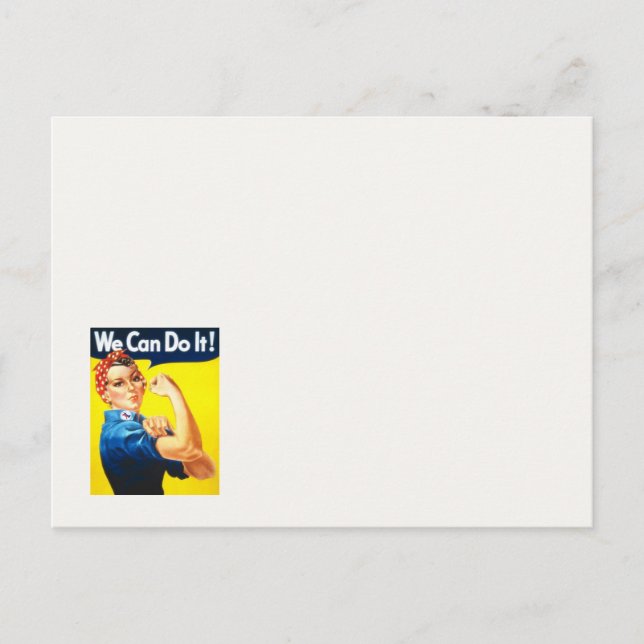 Rosie Riveter RTE! Vykort (Framsida)