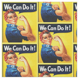 Rosie Riveter. Vi kan göra det! Feminism.Vintage Tyg