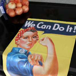 Rosie Riveter Vintage Propaganda Kökshandduk