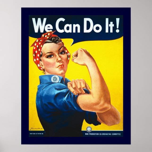 Rosie, Riveter-Vintagen Poster (Framsidan)