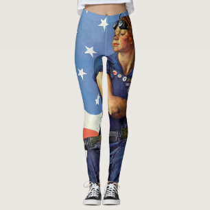 Rosie Riveterdamasker Leggings