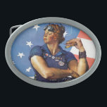 Rosie riveteren<br><div class="desc">Konstnär: Arbetare för Norman Rockwell | kvinnafabrik,  flagga bakom,  Mein Kampf på fot</div>