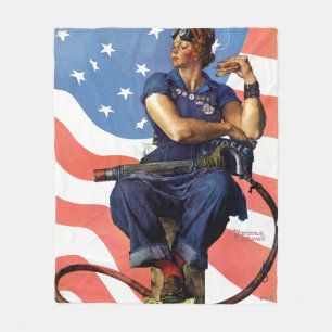 Rosie riveteren fleecefilt