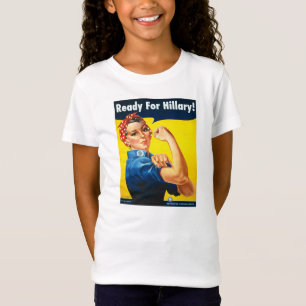 Rosie riveteren för Hillary flicka den Bella T-shirt